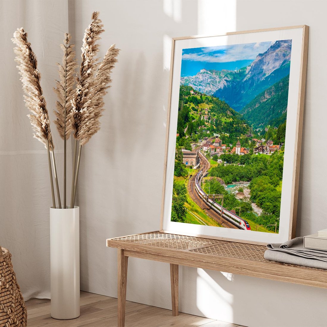 Plakat w ramie 40x50 - Magiczne Horyzonty - pejzaż, perspektywa - rama drewno