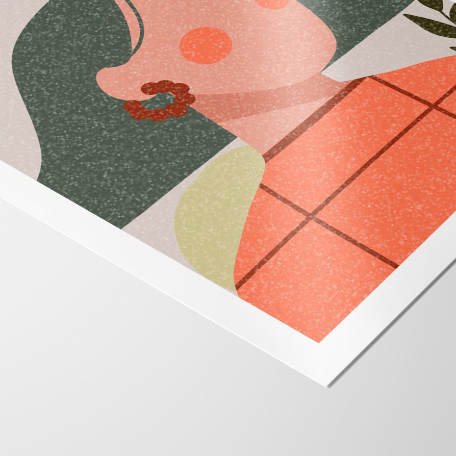 Plakat bez ramy 30x40 - Kobiecy Portret Duszy - nowoczesny plakat, styl retro