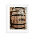 Plakat w ramie 40x50 - Rustykalna Whisky - beczka whiskey, jack daniel's - rama biała