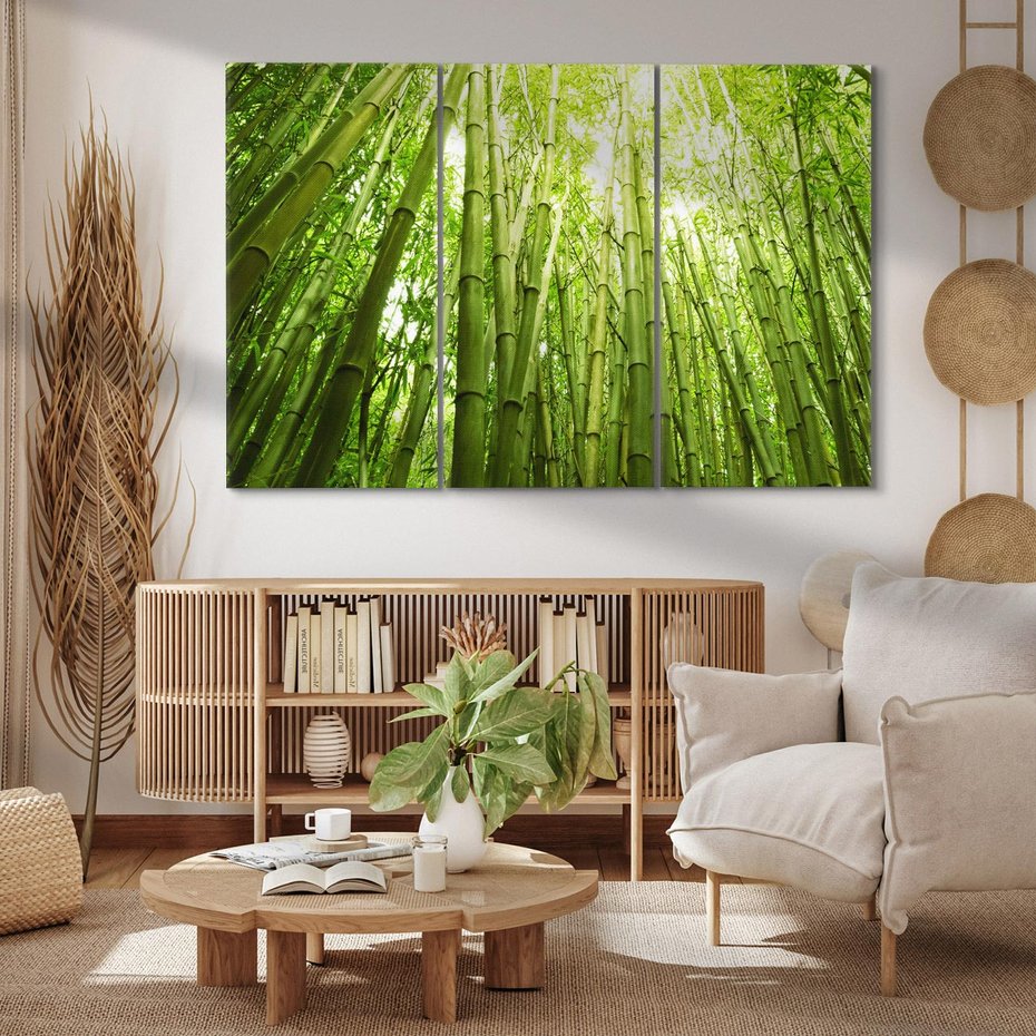 Obraz na płótnie 120x80 - Siła Natury - drzewa, las