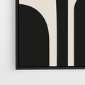 Obraz w ramie 50x70 - Abstrakcyjne Linie - boho plakat, rycina - rama czarna