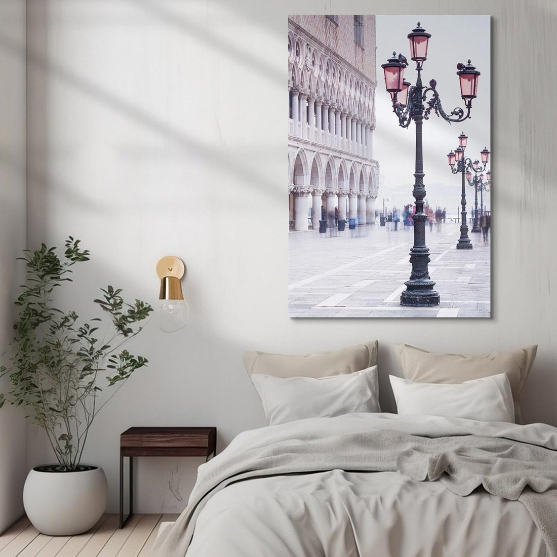 Obraz na płótnie 50x70 - Przemijający urok miasta - miasto, uliczka