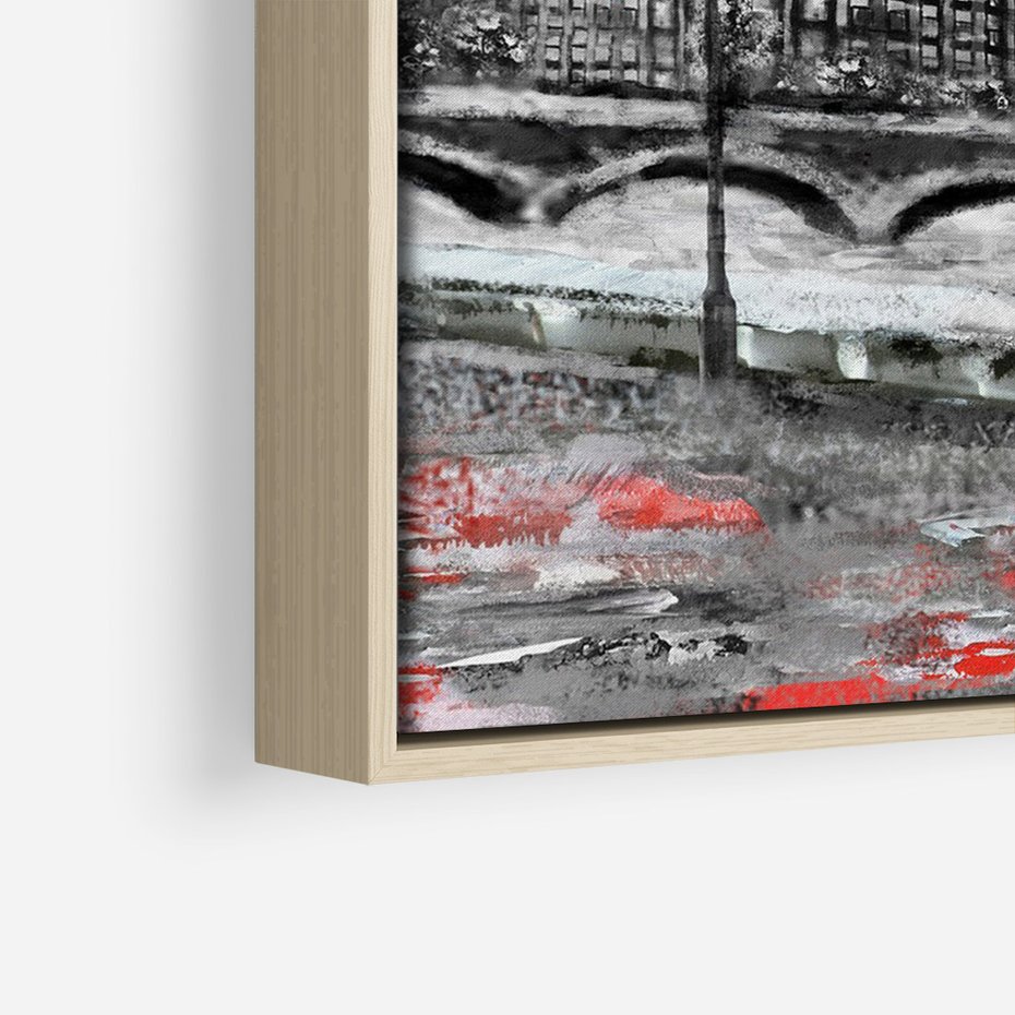 Obraz w ramie 50x70 - Big Ben w Londynie - londyn, big ben - rama drewno