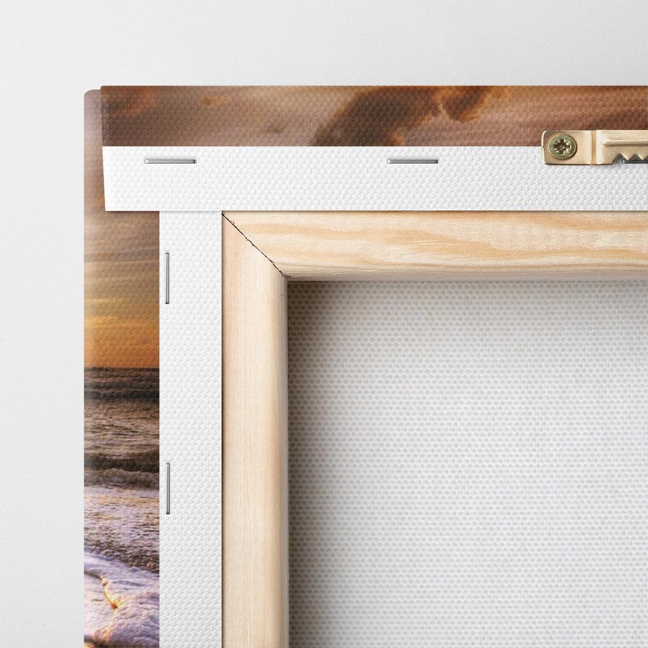 Obraz na płótnie 120x80 - Tropikalna wyspa nad oceanem - zachód, słońca