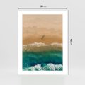 Plakat bez ramy 30x40 - Nadbrzeżna Harmonia - plaża, morze