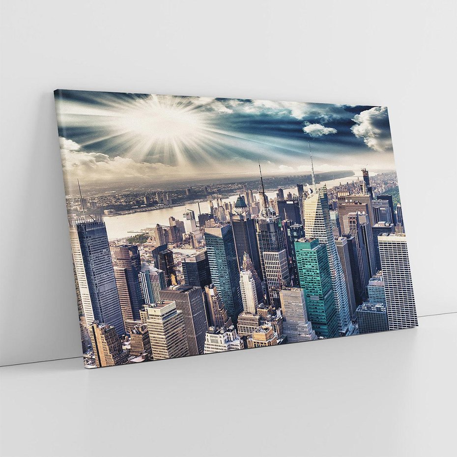 Obraz na płótnie 120x80 - Nowy York w pełnym blasku - Nowy York, miasto