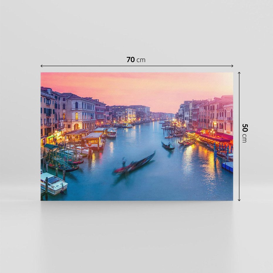 Obraz na płótnie 70x50 - Romantyczna Wenecja we Włoszech - Wenecja, Włochy