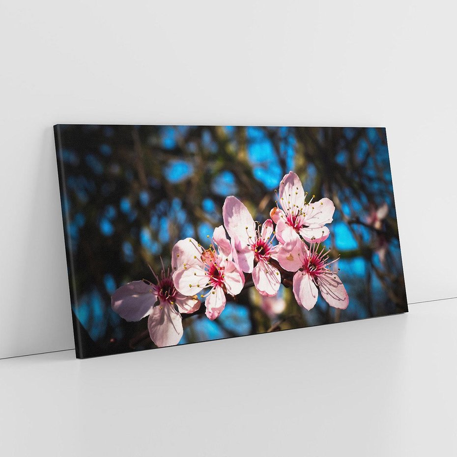 Obraz na płótnie 120x60 - Kwiatowe piękno w pełnym rozkwicie - kwiat, kwiaty