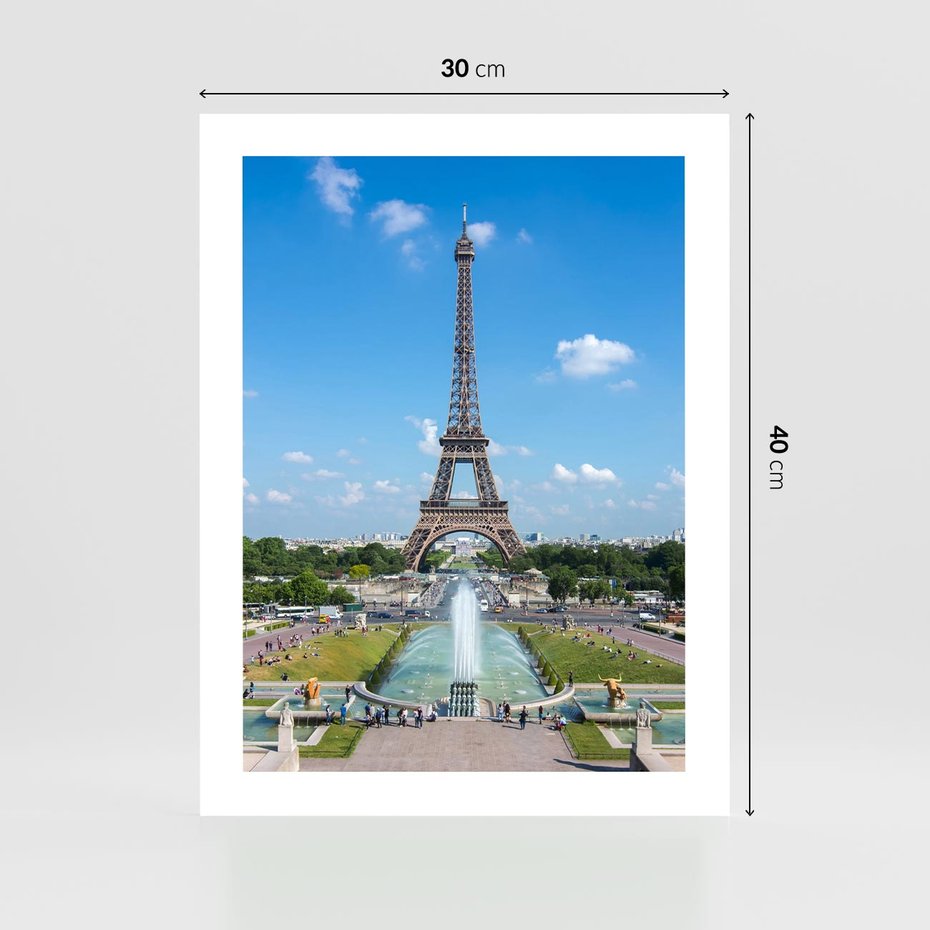 Plakat bez ramy 30x40 - Wieża Eiffla - Eiffla, Paryż