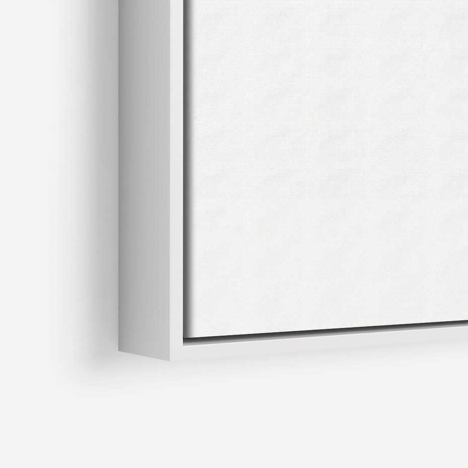 Obraz w ramie 70x100 - Przyjemność dla Oczu - złote, liście - rama biała