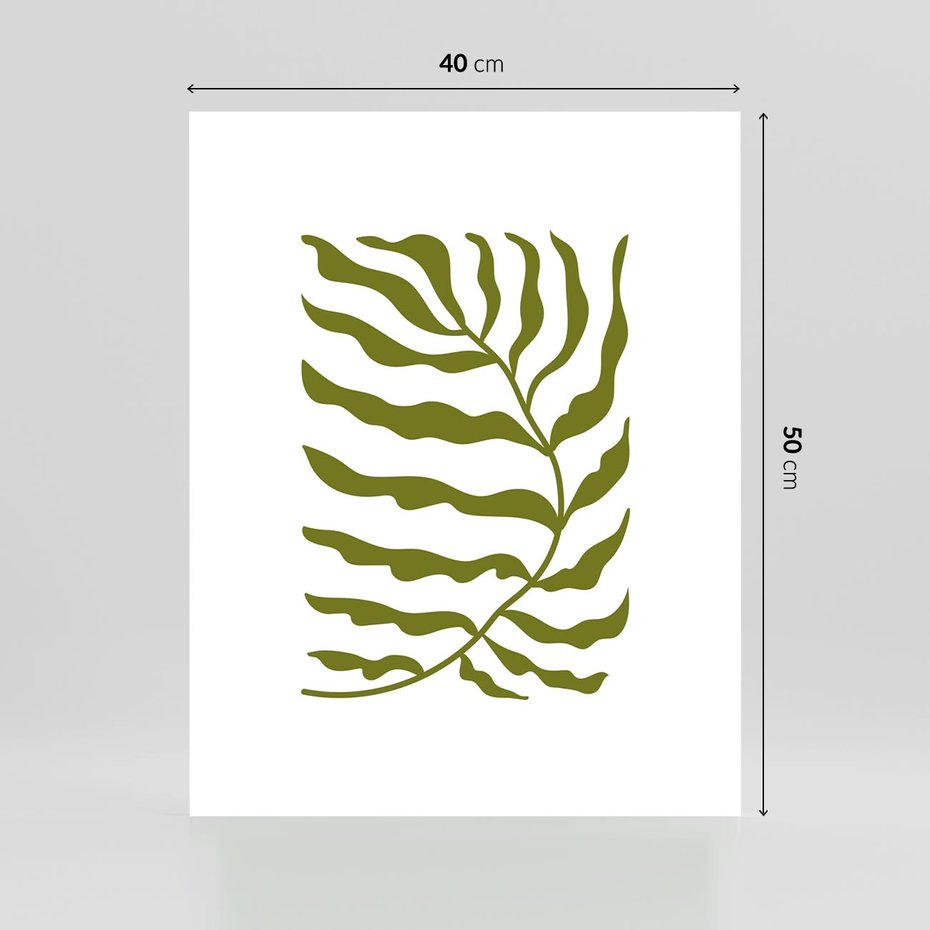 Plakat bez ramy 40x50 - Rytmy Chaosu - roślina, gałązka