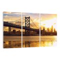 Obraz na płótnie 120x80 - Most w mieście - most, miasto