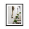 Plakat w ramie 40x50 - Wznoszące się Marzenia - schody, perspektywa - rama czarna