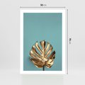 Plakat bez ramy 50x70 - Piękno Natury - złote, liście