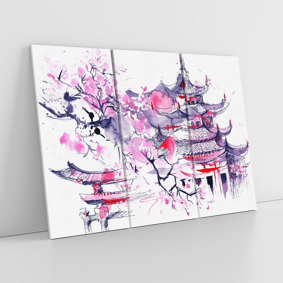 Obraz na płótnie 120x80 - Japońska Serenada: Obraz Azji w Twoim Domu - Japonia, obraz
