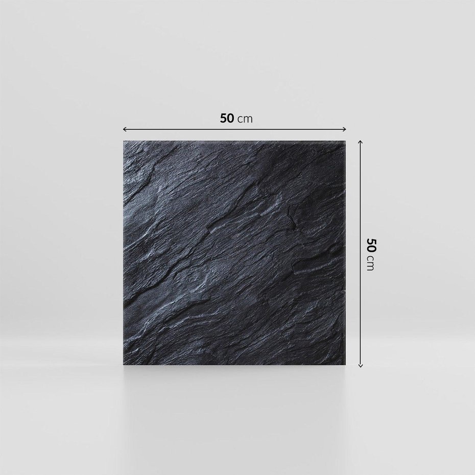 Obraz na płótnie 50x50 - Kamienne tekstury w trójwymiarze - kamień, tekstura