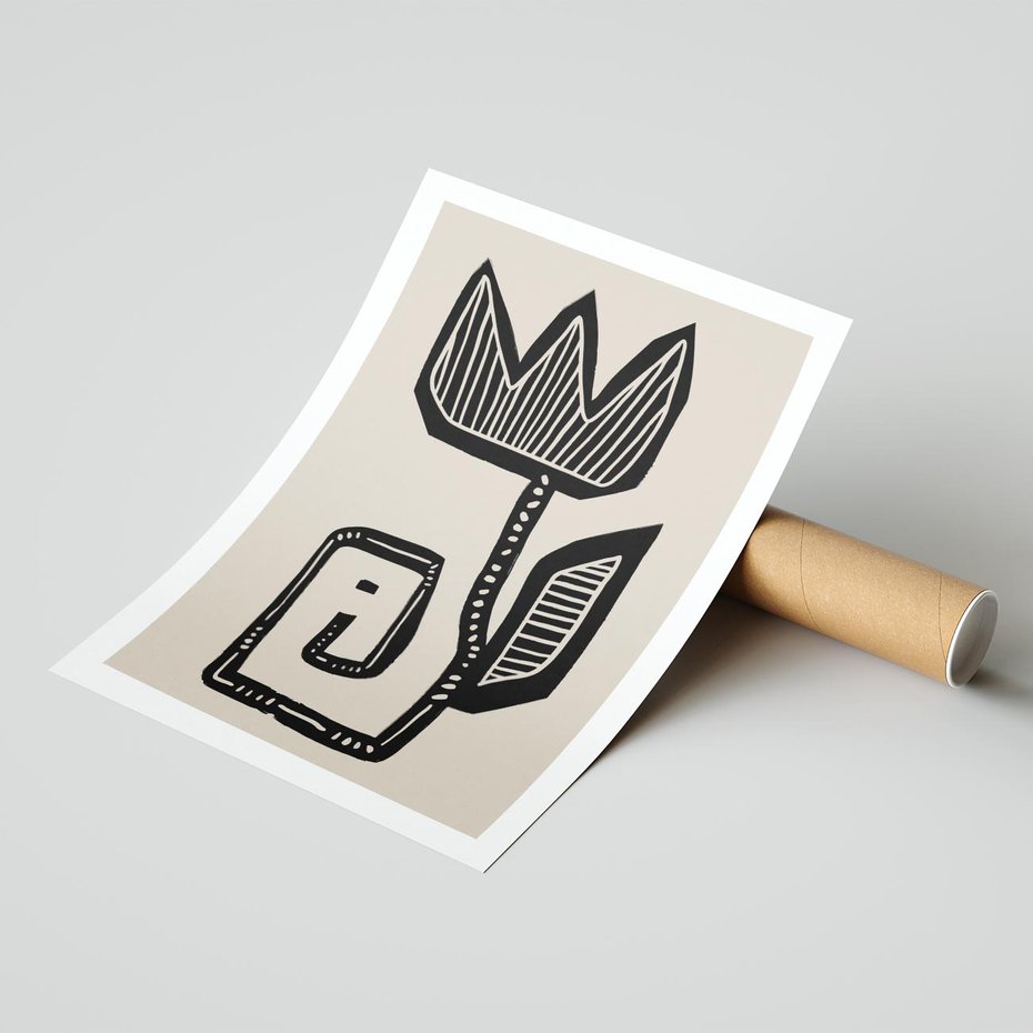 Plakat bez ramy 40x50 - Migotliwa Symfonia Kwiatu - kwiat, nowoczesna grafika