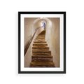 Plakat w ramie 30x40 - Schody Wymiarów - schody, tunel - rama czarna