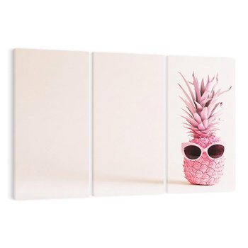 Obraz na płótnie 120x80 - Wakacyjny, ananasowy akcent - ananas, lato