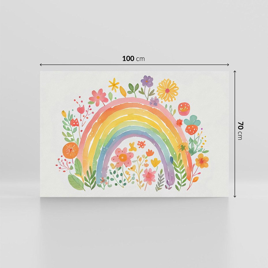 Obraz na płótnie 100x70 - Kwiatowe Marzenia - obraz do pokoju dziecka, dziewczynki