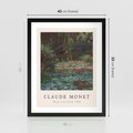 Plakat w ramie 40x50 - Sztuka i Litera - Claude Monet, reprodukcja obrazu - rama czarna