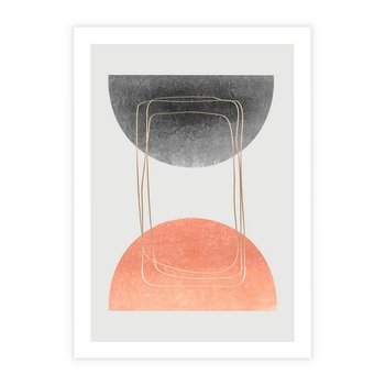 Plakat bez ramy 21x30 - Sztuka Abstrakcji - minimalistyczny boho obraz, abstrakcyjny