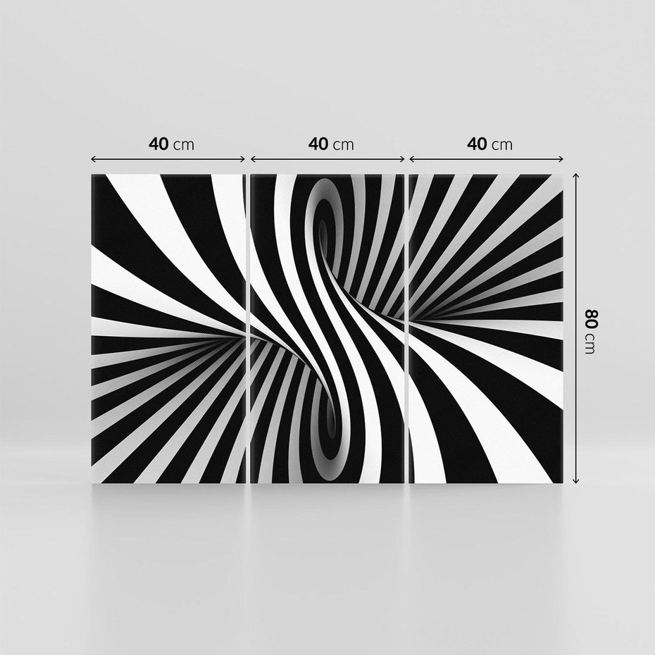 Obraz na płótnie 120x80 - Kolorowa Abstrakcja: Inspiracje Zebry - abstrakcja, 3d