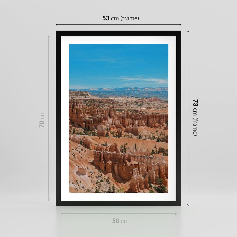Plakat w ramie 50x70 - Wielki Kanion - wielki kanion, krajibraz - rama czarna