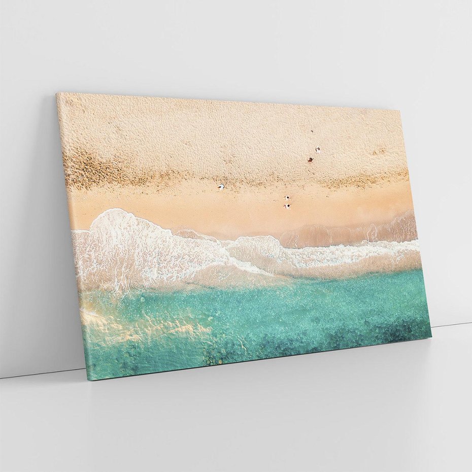 Obraz na płótnie 120x80 - Oczy turkusu - fotografia, plaża