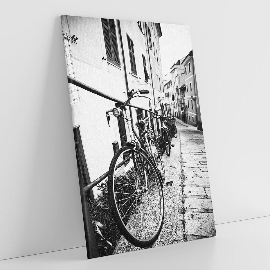 Obraz na płótnie 70x100 - Rower w Kontraście - rower, czarno