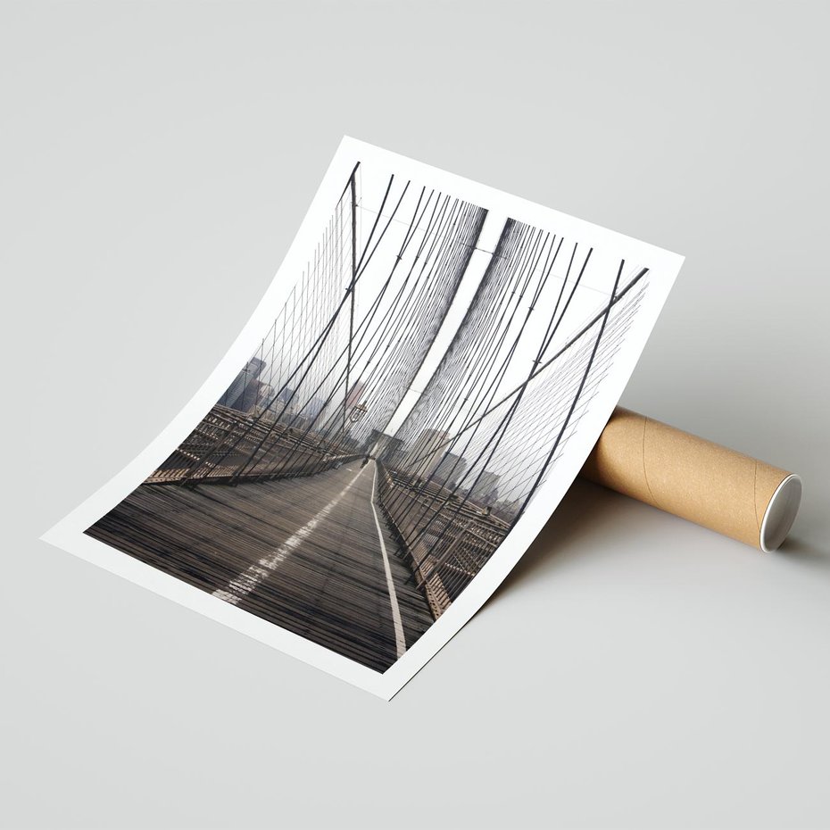 Plakat bez ramy 30x40 - Nowoczesna Linia - most, nowoczesna