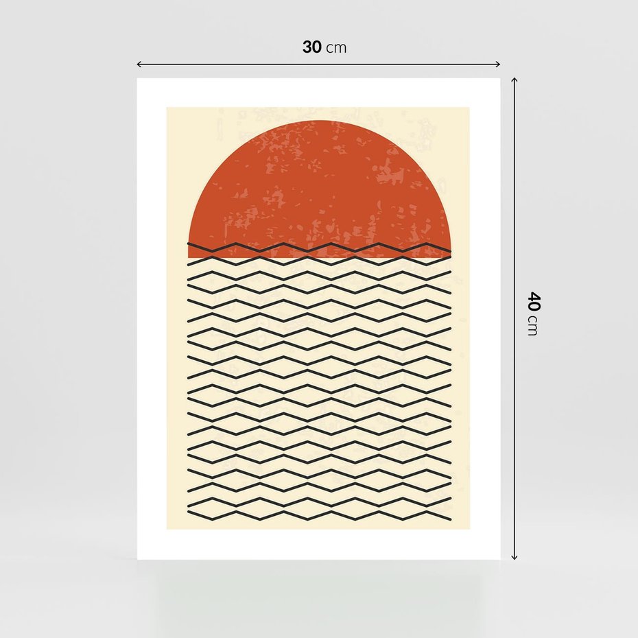 Plakat bez ramy 30x40 - Abstrakcyjne Wzory na Plakacie - geometryczna sztuka, nowoczesny plakat