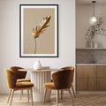 Plakat bez ramy 30x40 - Piękno w Detalu - złoty, liść