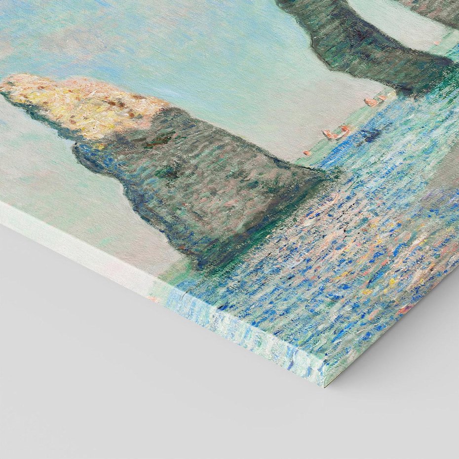 Obraz na płótnie 30x30 - Klify Étretat (1885), Claude Monet - Reprodukcja - reprodukcja, obraz na płótnie