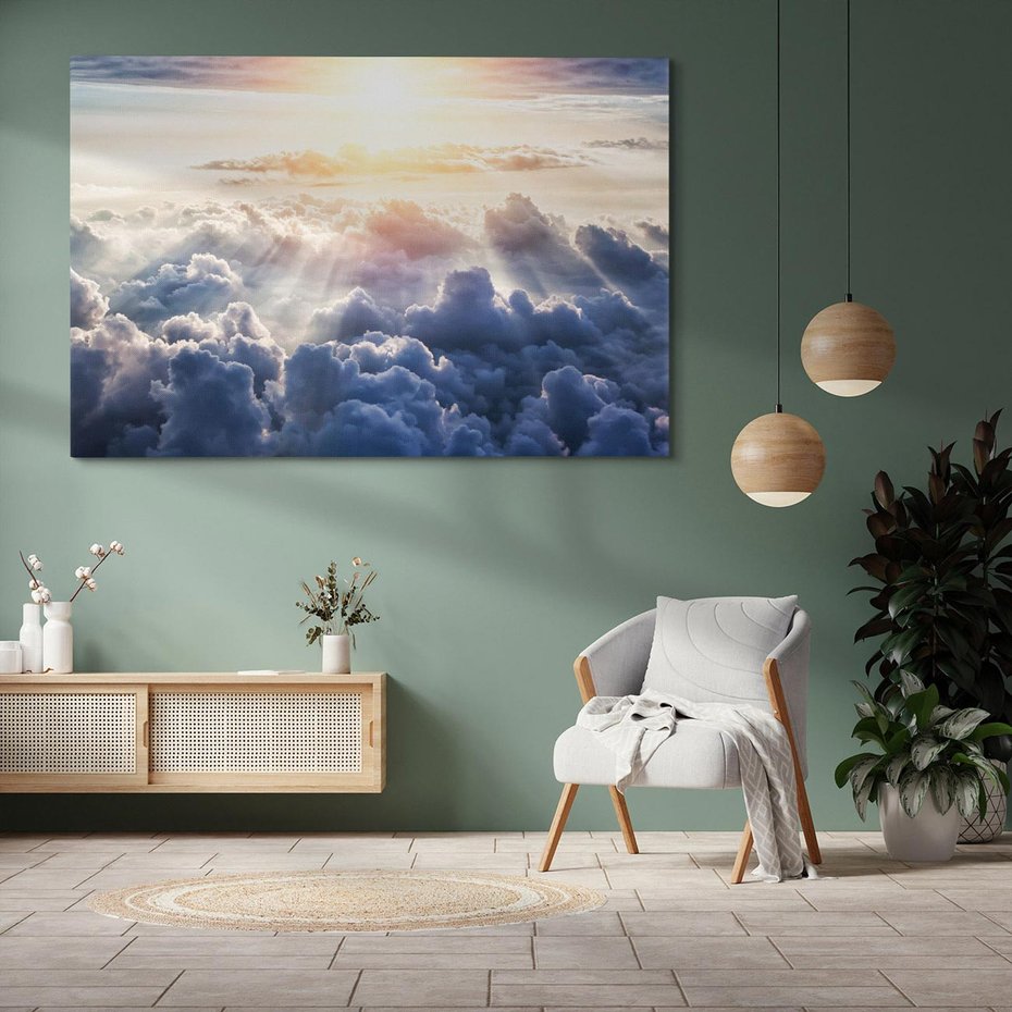 Obraz na płótnie 100x70 - Inspirujące widoki - niebo, słońce