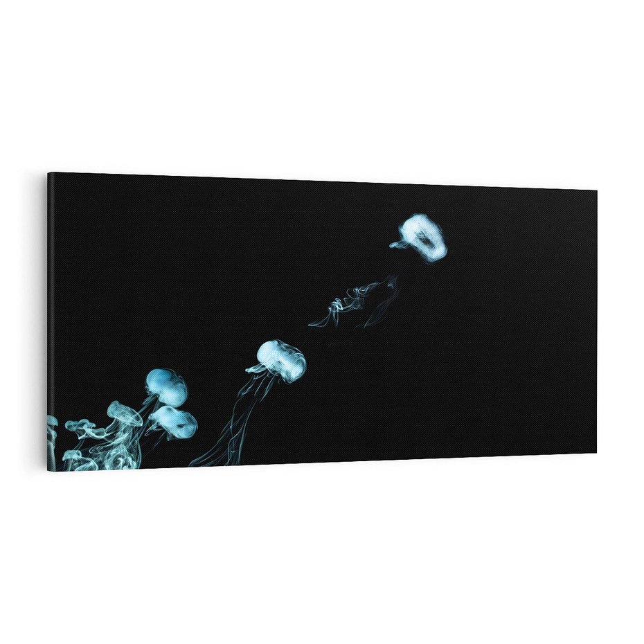 Obraz na płótnie 100x50 - Dym w abstrakcji - dym, abstrakcja