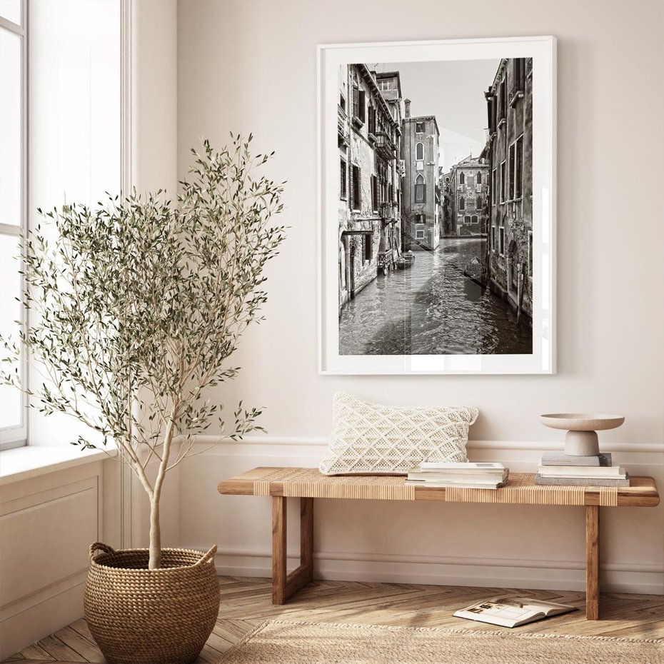 Plakat bez ramy 21x30 - Zabłądzić w Wenecji - wenecja, kanały