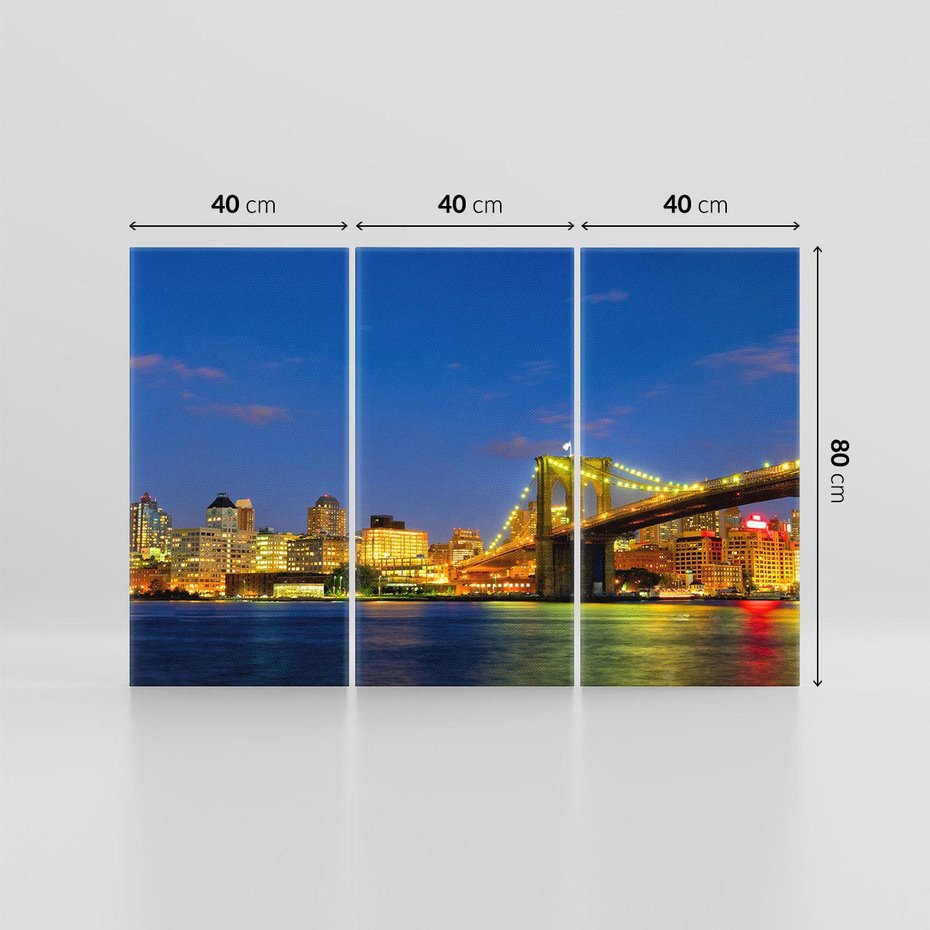 Obraz na płótnie 120x80 - Symbol Manhattanu - most, Nowy Jork