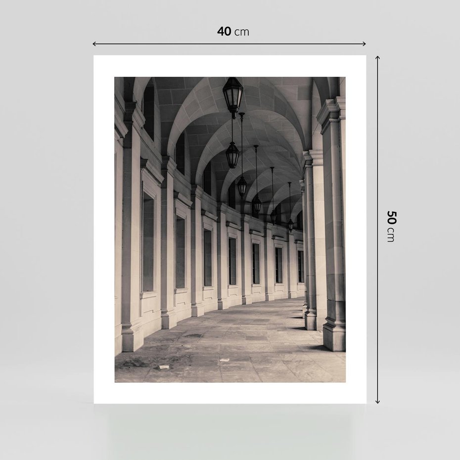 Plakat bez ramy 40x50 - Kolumny Elegancji - architektura, kolumny