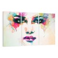 Obraz na płótnie 120x80 - Kobieta Abstrakcja Twarz - kobieta, abstrakcja