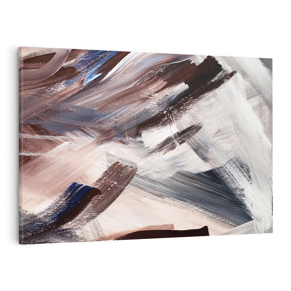 Obraz na płótnie 120x80 - Eksploracja Dramaturgii - abstrakcyjny chaos, chatyczne maźnięcia pędzla