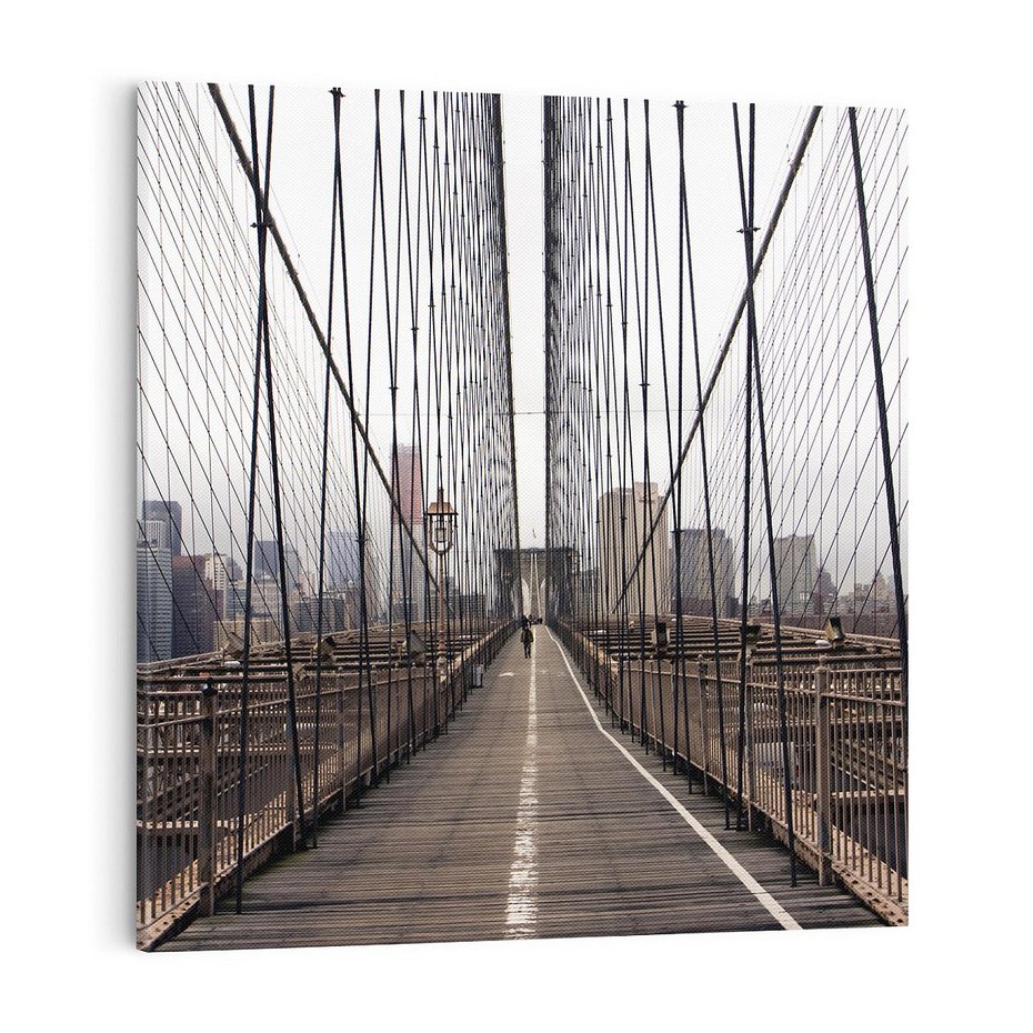 Obraz na płótnie 70x70 - Nowoczesna Linia - most, nowoczesna