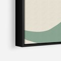 Obraz w ramie 70x100 - Granice Akwareli - abstrakcyjny minimalistyczny obraz, zielona papryczka - rama czarna