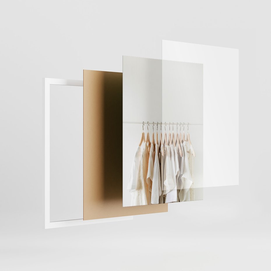 Zestaw obrazy w ramie 50x70 galeria - Moda, fashion, uśmiech, napis - rama biała