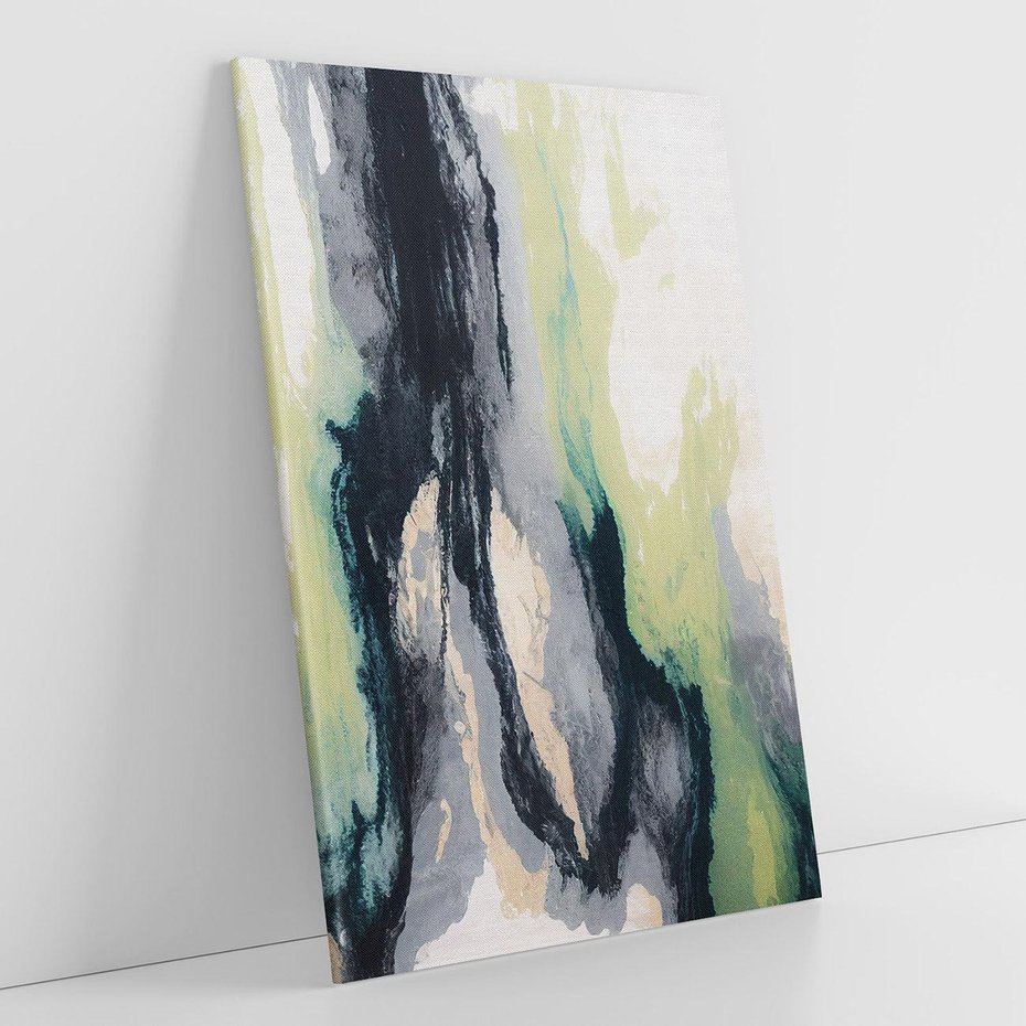 Obraz na płótnie 70x100 - Sfumowane zmysły artysty - rozmyte kolory, zieleń