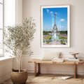Plakat w ramie 30x40 - Wieża Eiffla - Eiffla, Paryż - rama drewno