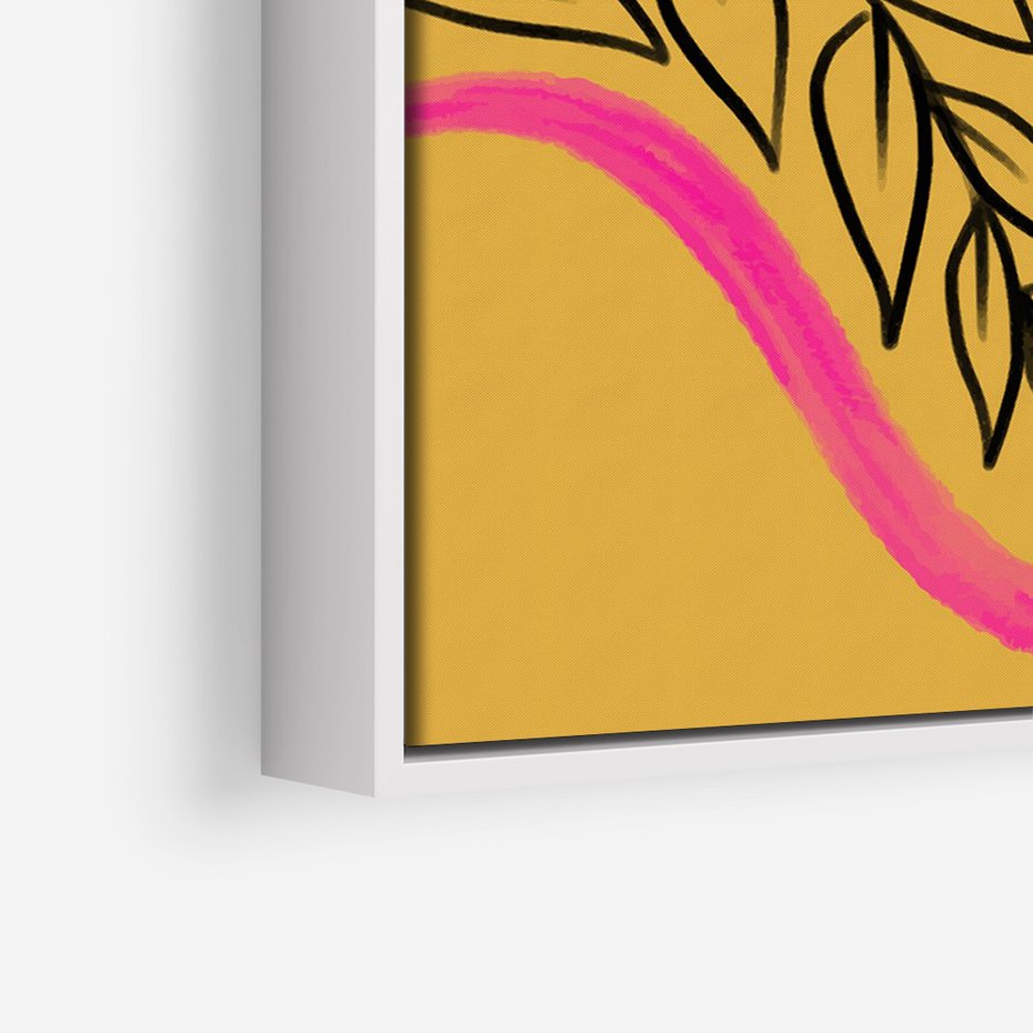 Obraz w ramie 80x120 - Wnętrza Form - abstrakcyjna kompozycja, różne tekstury - rama biała