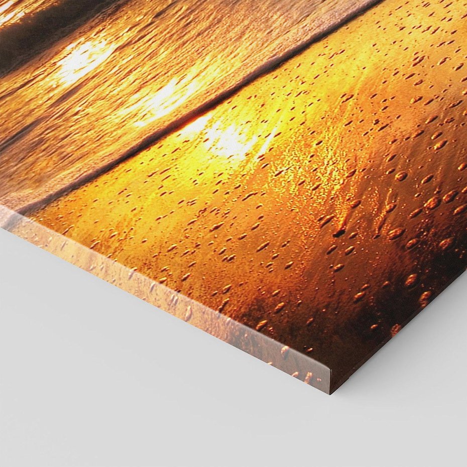 Obraz na płótnie 70x100 - Tropikalna wyspa nad oceanem - zachód, słońca