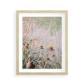 Plakat w ramie 40x50 - Przyroda w Pełnym Blasku: Kolorowa łąka z Kwiatami - łąka, kwiaty na łące - rama drewno