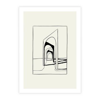 Plakat bez ramy 30x40 - Poezja światła i cienia - nowoczesna sztuka, minimalistyczny styl